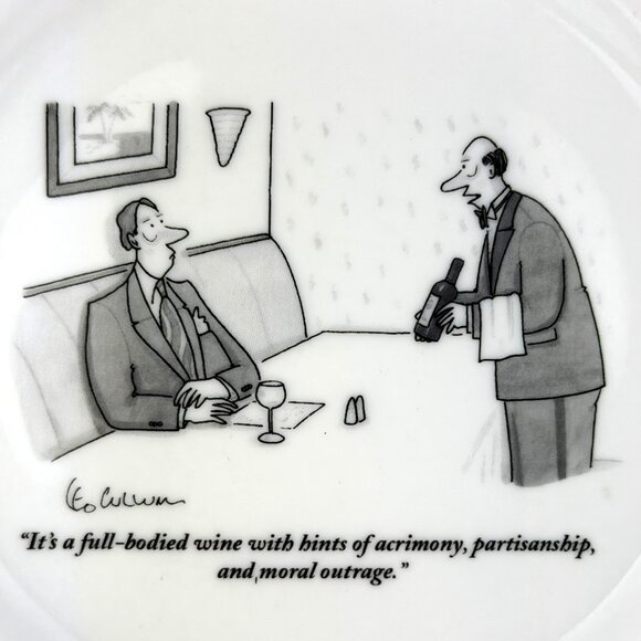 Vintage “The New Yorker” Appetizer Plate Set of 8 Cartoon Plates - Picture 6 of 10